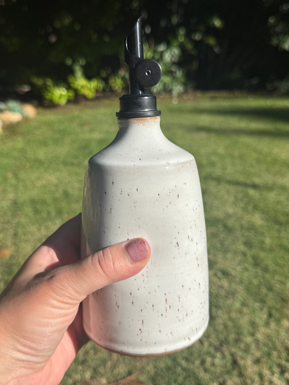 White Oil Bottle
