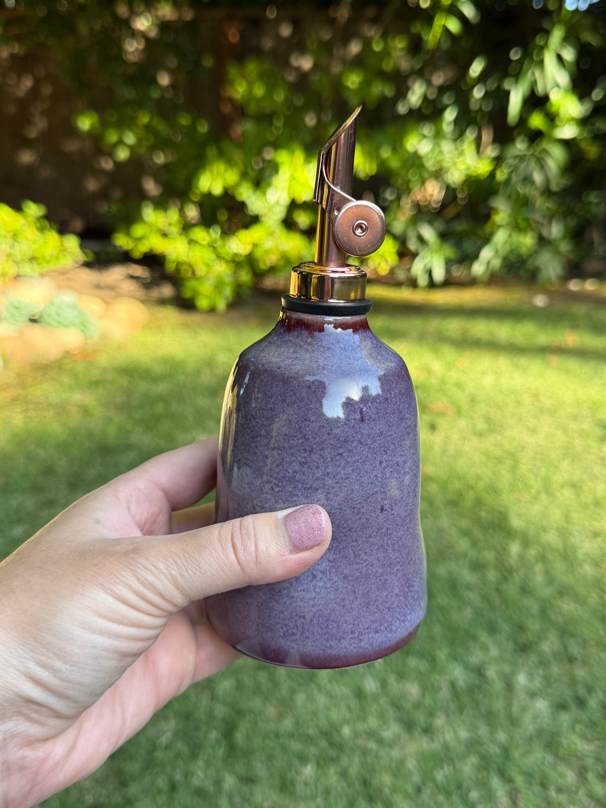 Purple Oil Bottle
