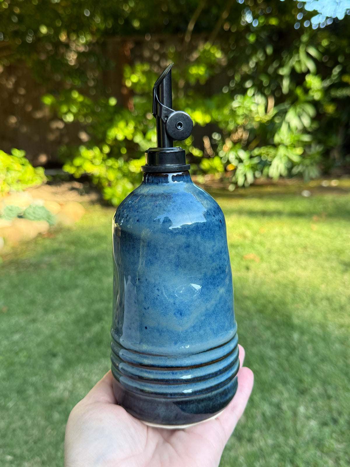 Navy Oil Bottle