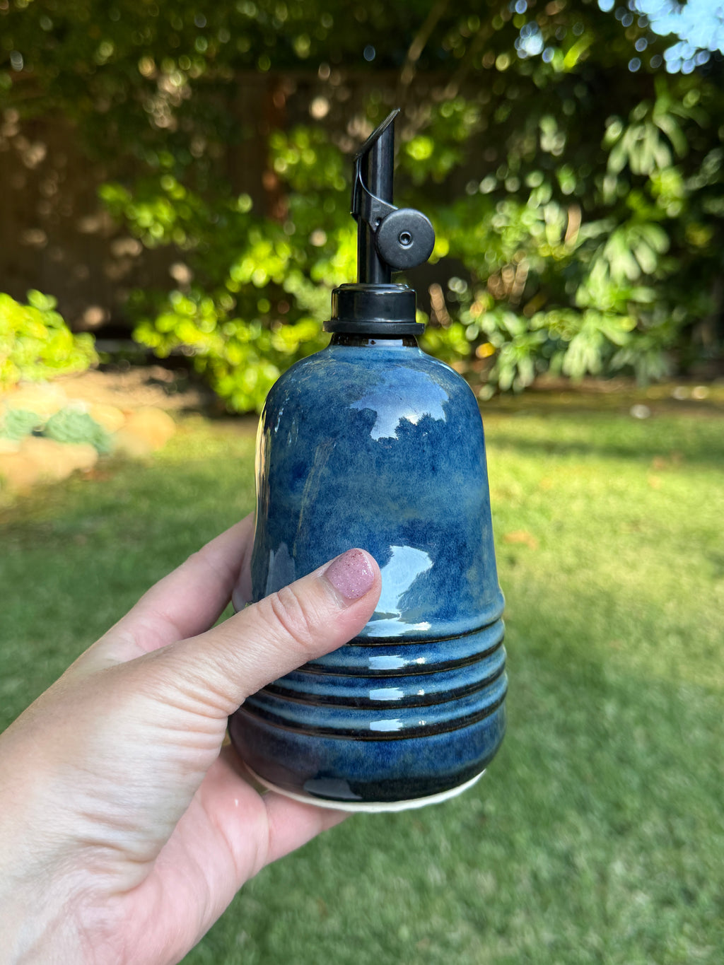 Navy Oil Bottle
