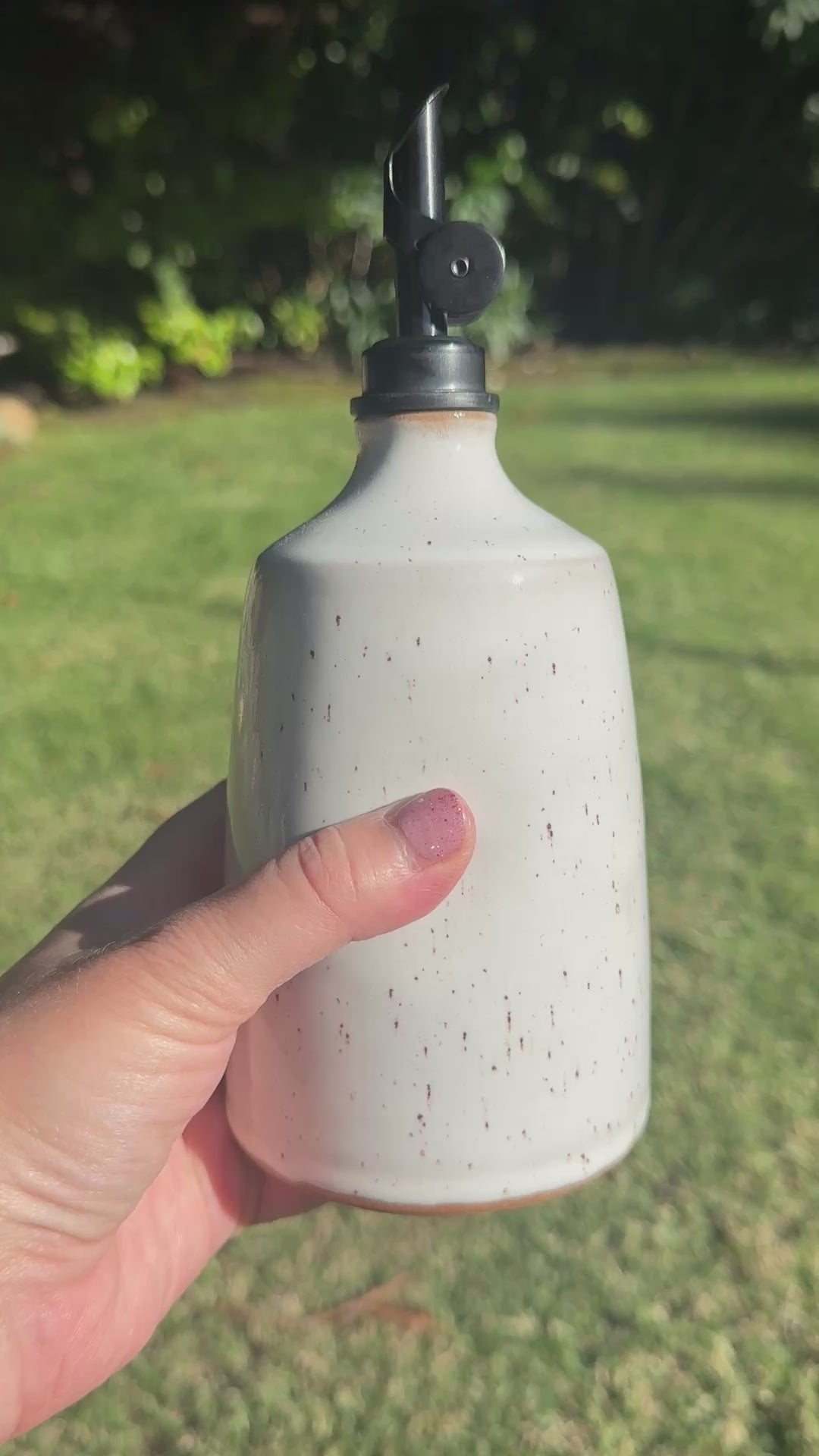 White Oil Bottle