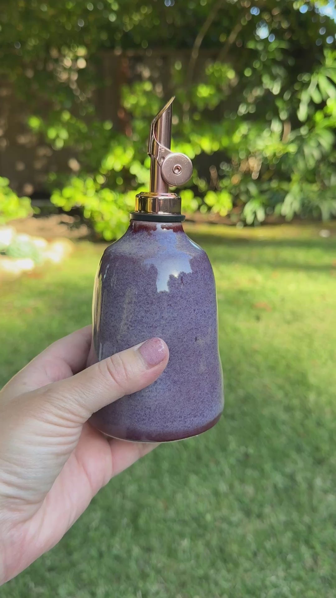 Purple Oil Bottle